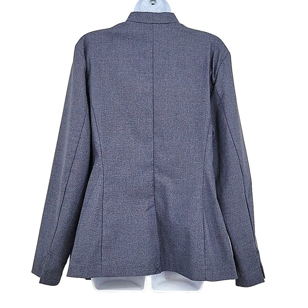 Apt 9 New Womens Jacket Size XXL Open Front Blue Heather Pockets - Picture 2 of 9